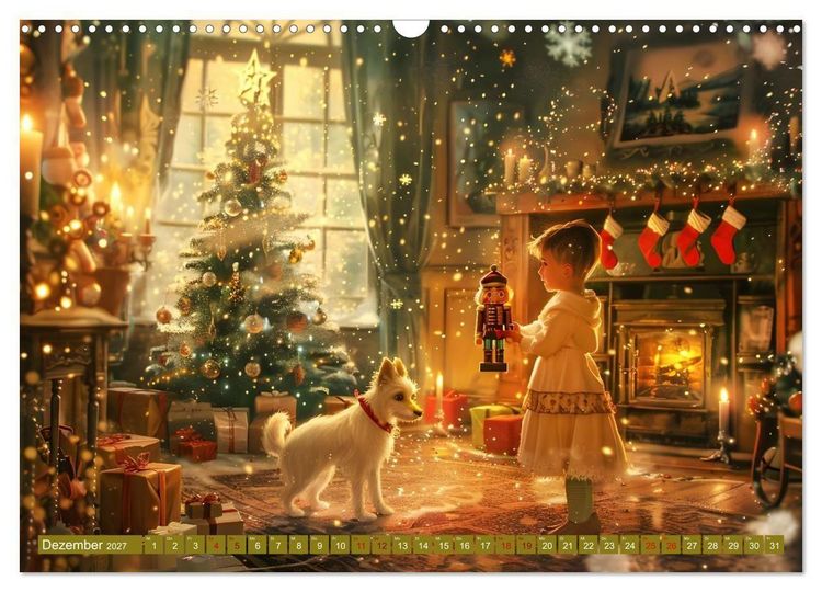 Produktbild: B&uuml;cher, Liebe und ein kleiner Hund (Wandkalender 2027 DIN A3 quer), CALVENDO Monatskalender
