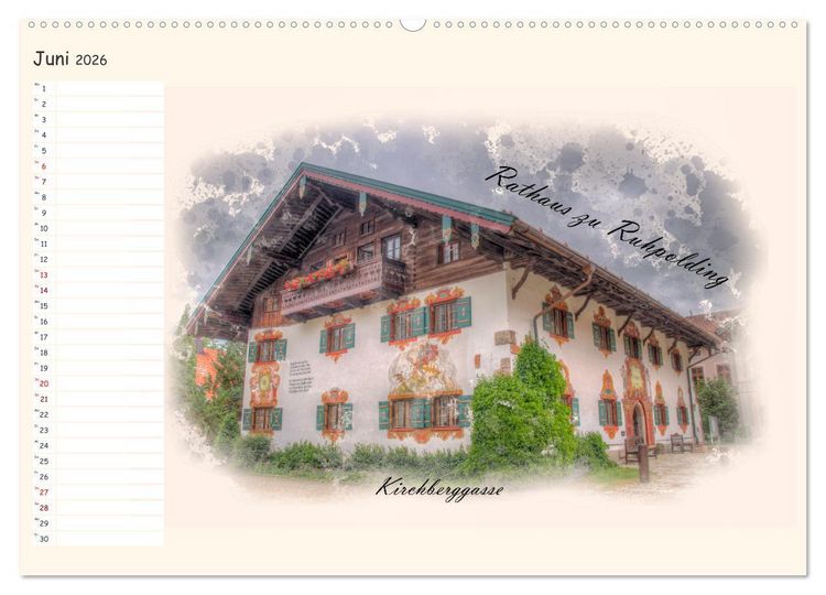 Produktbild: Ruhpolding mein sch&ouml;nes Dorf (Wandkalender 2026 DIN A2 quer), CALVENDO Monatskalender