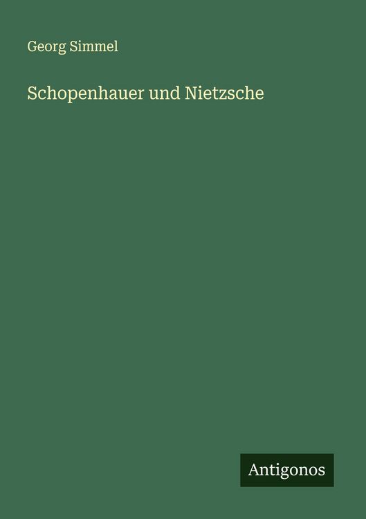 Produktbild: Schopenhauer und Nietzsche