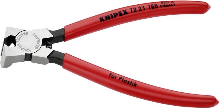 Produktbild: Knipex 72 21 160 Werkstatt Kunststoffseitenschneider ohne Facette 228mm