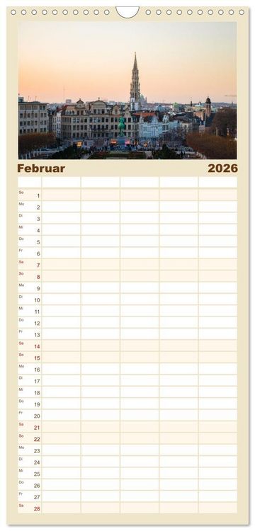 Produktbild: Familienplaner 2026 - Belgien - Bezaubernde Natur und eindrucksvolle St&auml;dte. mit 5 Spalten (Wandkalender, 21 x 45 cm) CALVENDO