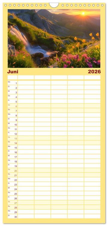 Produktbild: Familienplaner 2026 - Wo Wasser und Magie sich vereinen mit 5 Spalten (Wandkalender, 21 x 45 cm) CALVENDO