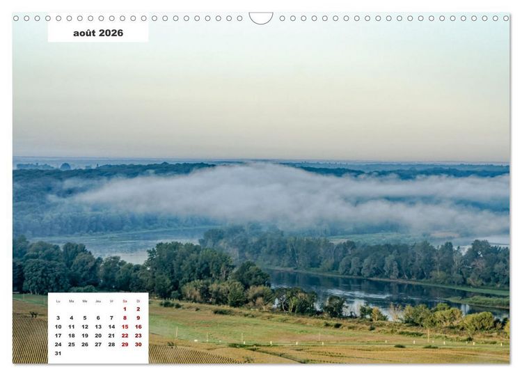 Produktbild: D&eacute;couverte de la Loire vue du ciel (Calendrier mural 2026 DIN A3 vertical), CALVENDO calendrier mensuel
