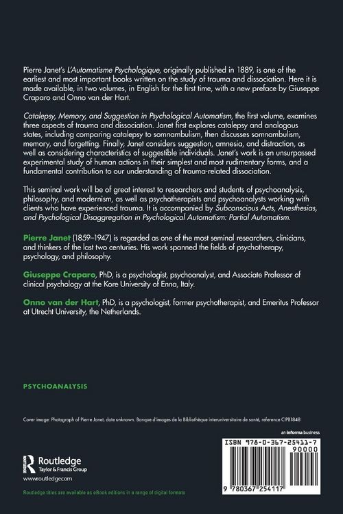 Produktbild: Catalepsy, Memory and Suggestion in Psychological Automatism
