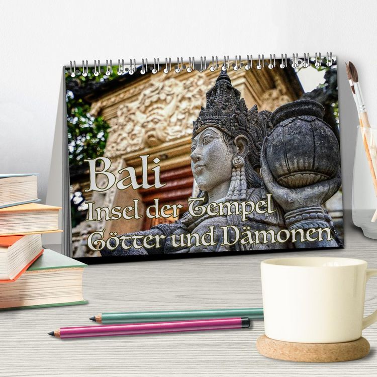 Produktbild: Bali - Insel der Tempel, G&ouml;tter und D&auml;monen (Tischkalender 2026 DIN A5 quer), CALVENDO Monatskalender