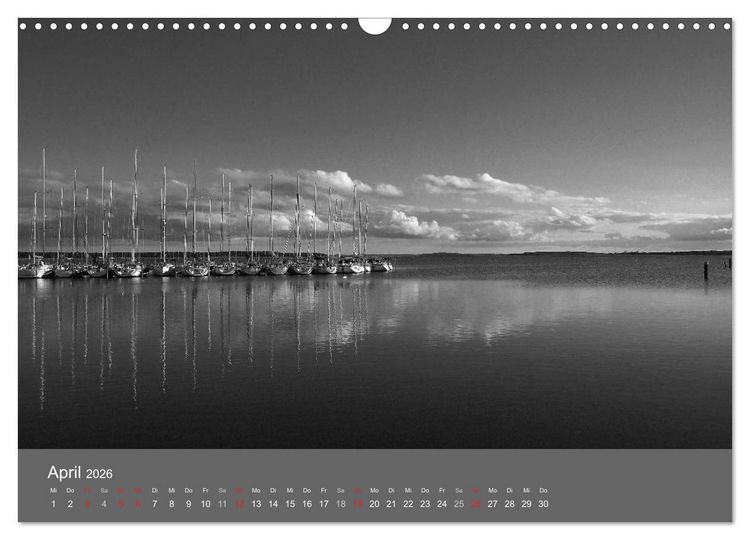 Produktbild: Ostsee - von schwarz bis wei&szlig; (Wandkalender 2026 DIN A3 quer), CALVENDO Monatskalender