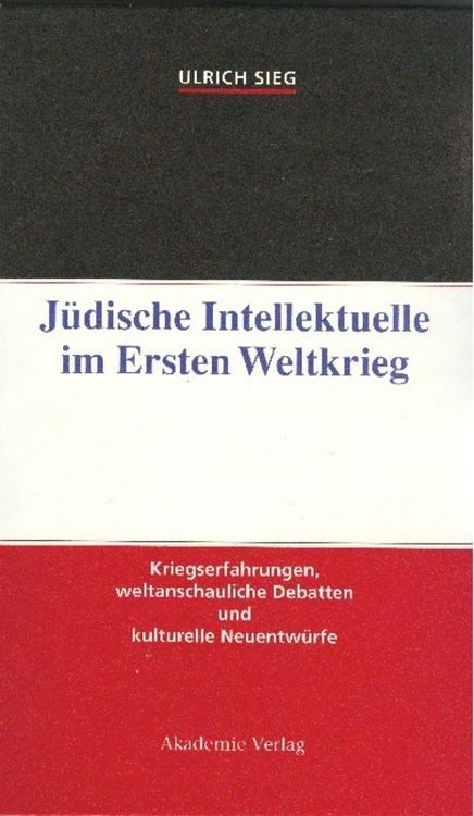 Produktbild: J&uuml;dische Intellektuelle im Ersten Weltkrieg