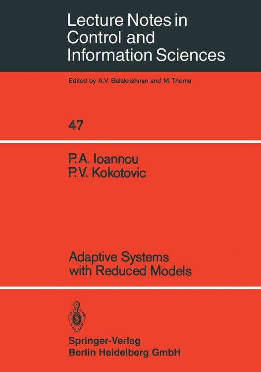 Produktbild: Adaptive Systems with Reduced Models