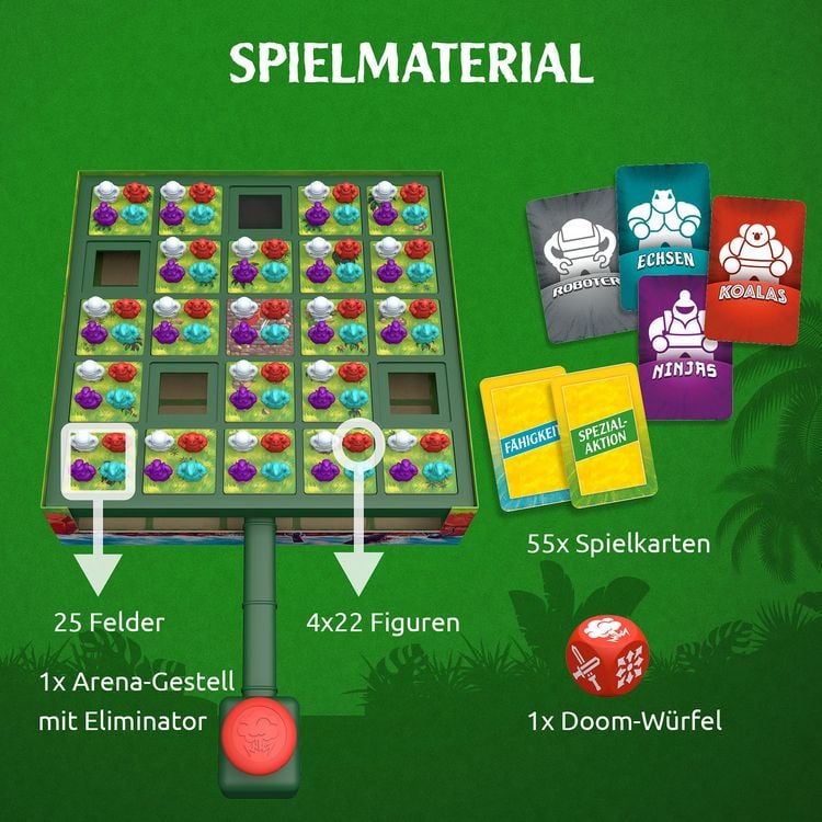 Produktbild: KOSMOS 684037 - Battle Royale, Action bis zur letzten Figur!, Familienspiel