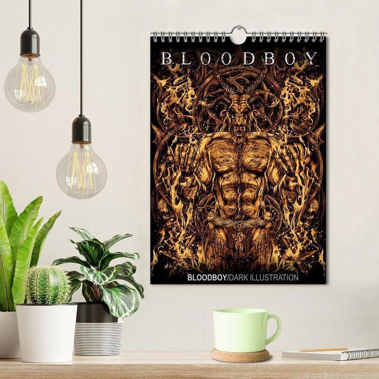 Produktbild: BLOODBOY/DARK ILLUSTRATION (Wandkalender 2026 DIN A4 hoch), CALVENDO Monatskalender