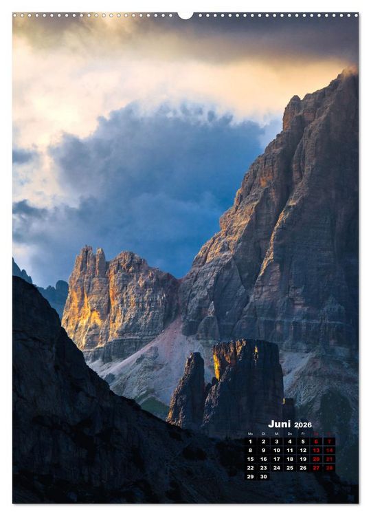 Produktbild: Dolomiten - Reise um die bleichen Berge zu entdecken (hochwertiger Premium Wandkalender 2026 DIN A2 hoch), Kunstdruck in Hochglanz