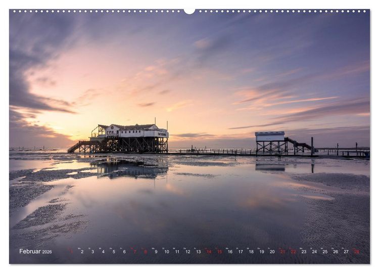 Produktbild: Nordseeurlaub in St. Peter-Ording (hochwertiger Premium Wandkalender 2026 DIN A2 quer), Kunstdruck in Hochglanz