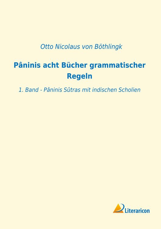 Produktbild: P&acirc;ninis acht B&uuml;cher grammatischer Regeln