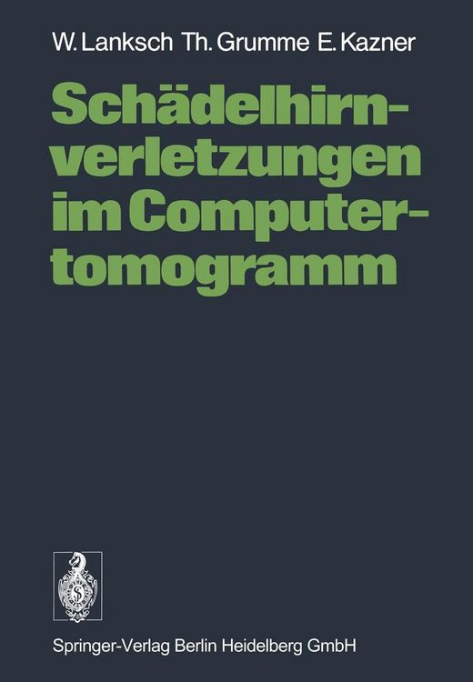 Produktbild: Sch&auml;delhirnverletzungen im Computertomogramm