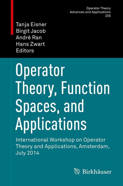 Produktbild: Operator Theory, Function Spaces, and Applications