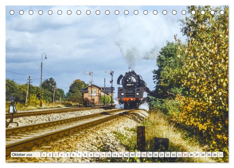 Produktbild: Reichsbahn in Color (Tischkalender 2026 DIN A5 quer), CALVENDO Monatskalender
