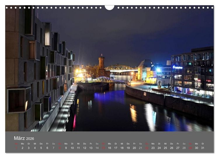 Produktbild: K&Ouml;LN BEI NACHT (Wandkalender 2026 DIN A3 quer), CALVENDO Monatskalender