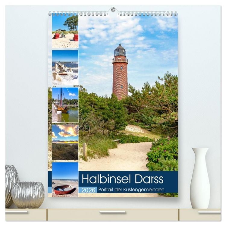 Produktbild: Halbinsel Darss, Portrait der K&uuml;stengemeinden (hochwertiger Premium Wandkalender 2026 DIN A2 hoch), Kunstdruck in Hochglanz