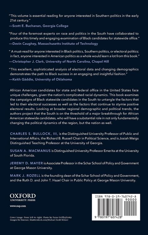 Produktbild: African American Statewide Candidates in the New South