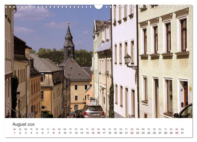 Produktbild: Annaberg - Hauptstadt des Erzgebirges (Wandkalender 2026 DIN A3 quer), CALVENDO Monatskalender