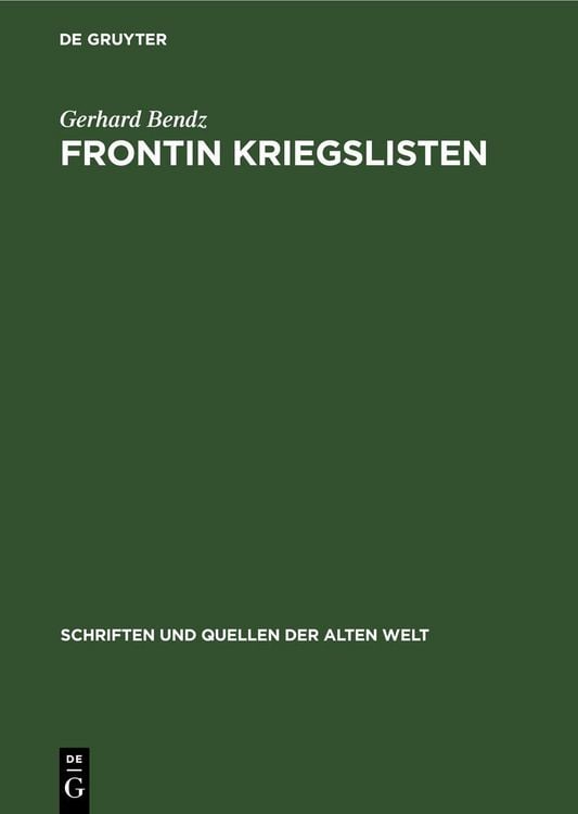 Produktbild: Frontin Kriegslisten