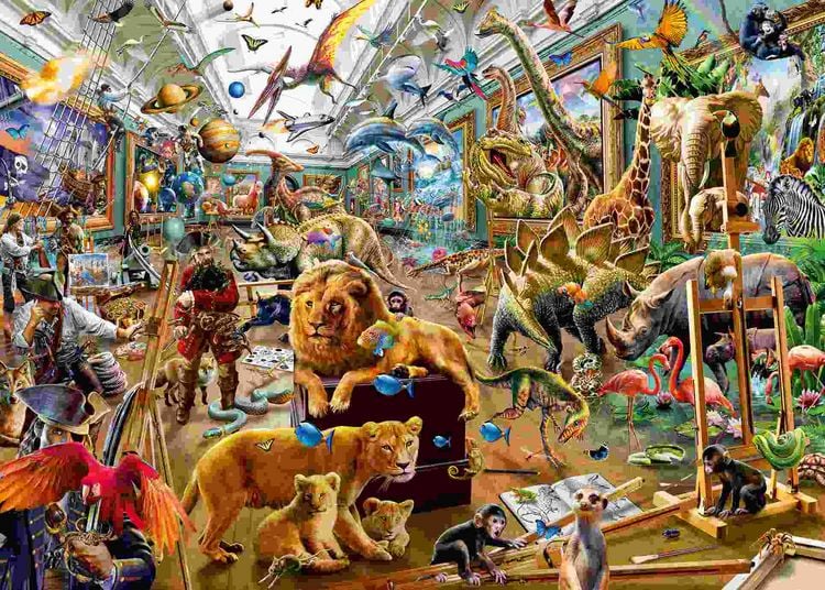 Produktbild: Erwachsenenpuzzle 1000 Teile - Chaos in der Galerie