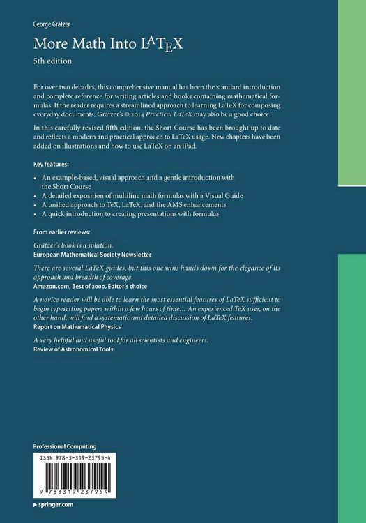 Produktbild: More Math Into LaTeX