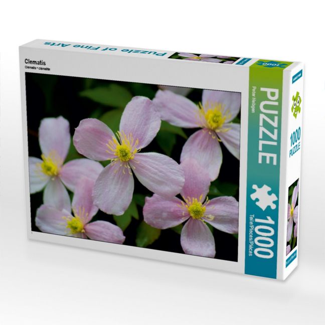 Produktbild: CALVENDO Puzzle Clematis 1000 Teile Puzzle quer | 1000 Teile Lege-Gr&ouml;&szlig;e 64 &times; 48 cm Foto-Puzzle f&uuml;r gl&uuml;ckliche Stunden