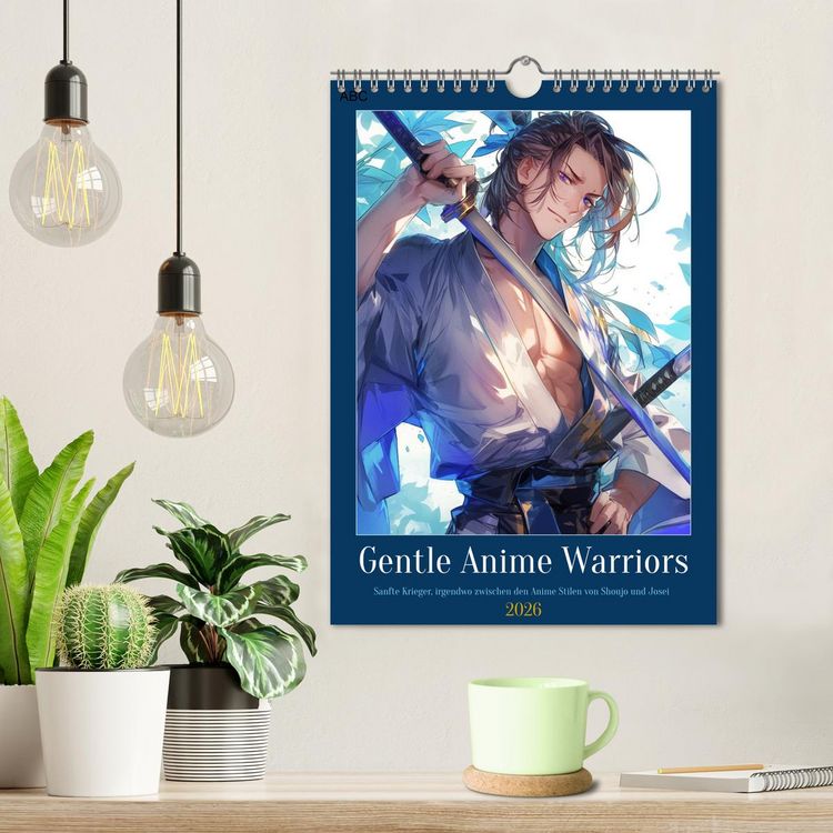 Produktbild: Gentle Anime Warriors (Wandkalender 2026 DIN A4 hoch), CALVENDO Monatskalender