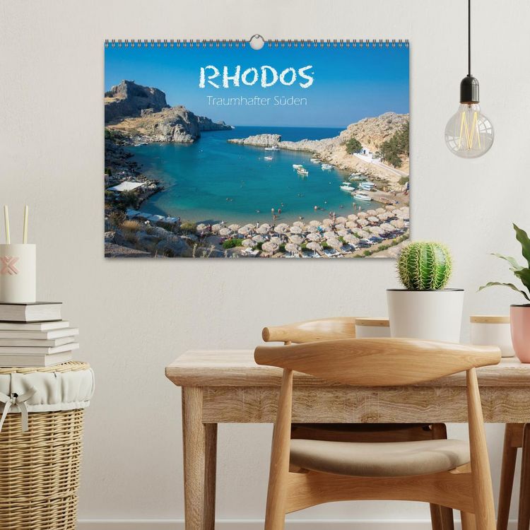 Produktbild: Rhodos - Traumhafter S&uuml;den (Wandkalender 2026 DIN A3 quer), CALVENDO Monatskalender