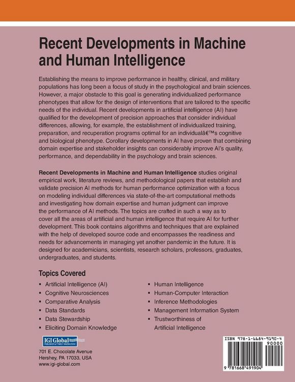 Produktbild: Recent Developments in Machine and Human Intelligence