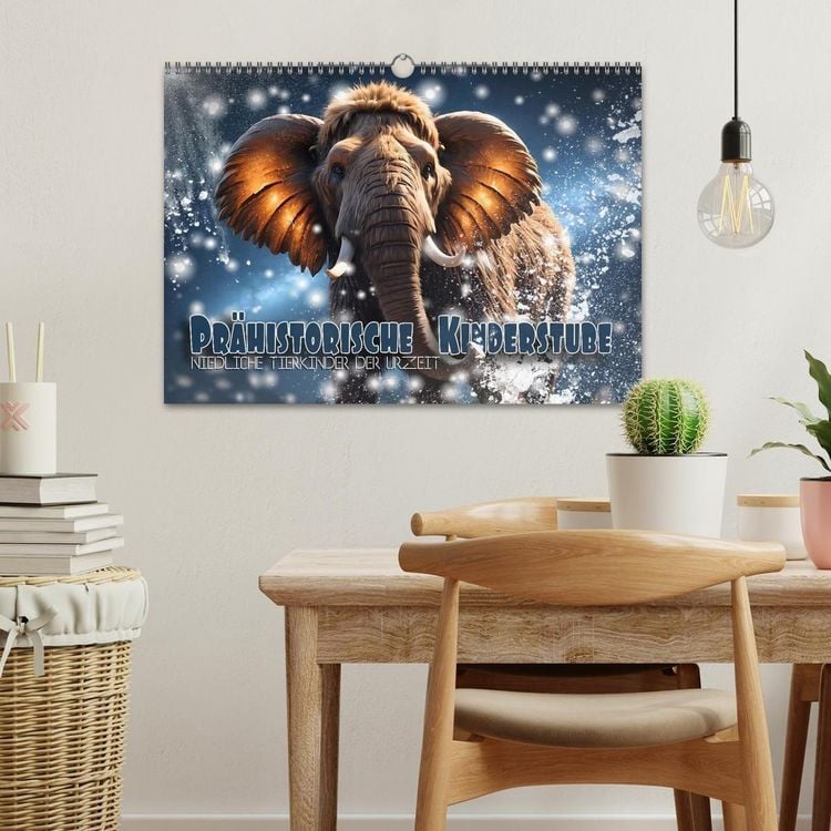 Produktbild: Pr&auml;historische Kinderstube - niedliche Tierkinder der Urzeit (Wandkalender 2027 DIN A3 quer), CALVENDO Monatskalender
