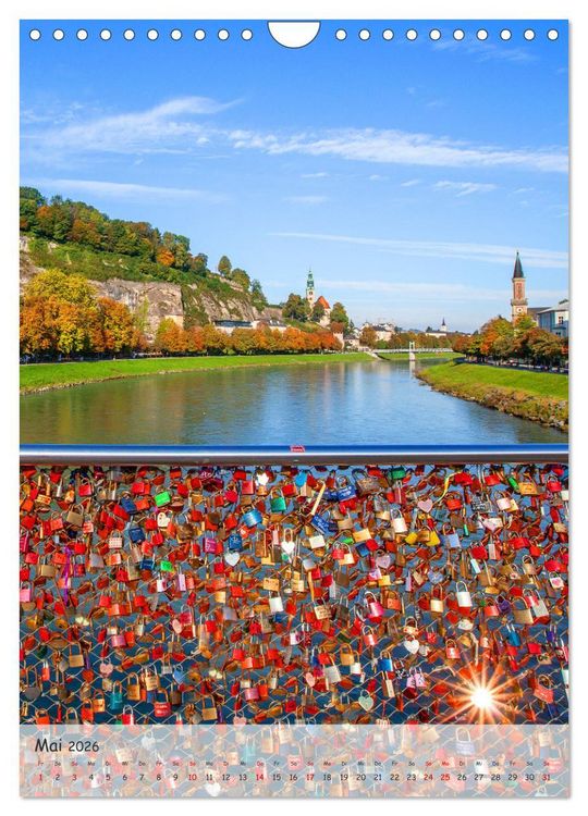 Produktbild: Kulturstadt Salzburg (Wandkalender 2026 DIN A4 hoch), CALVENDO Monatskalender