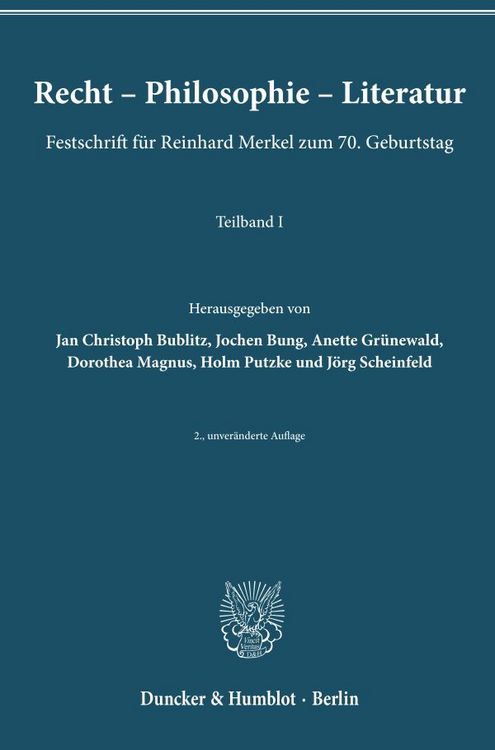 Produktbild: Recht &ndash; Philosophie &ndash; Literatur.