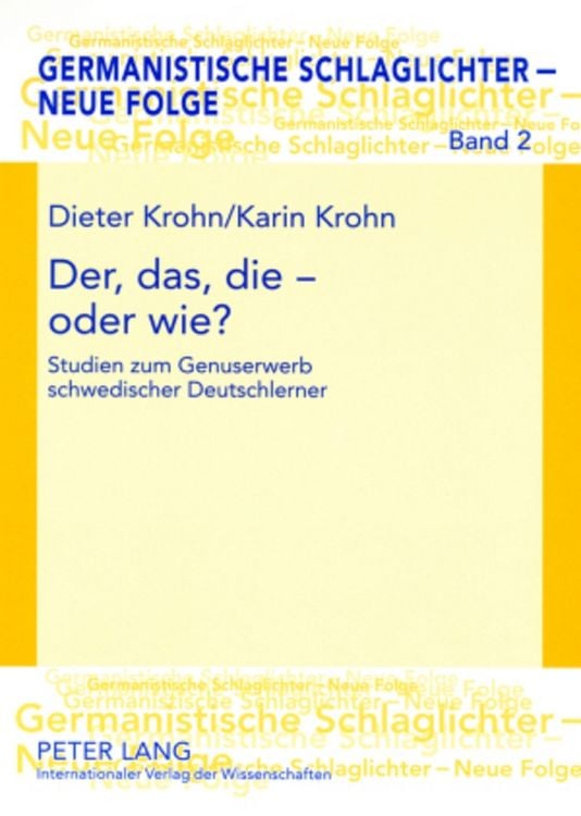 Produktbild: Der, das, die &ndash; oder wie?