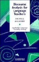 Produktbild: Michael McCarthy, M: Discourse Analysis for Language Teacher