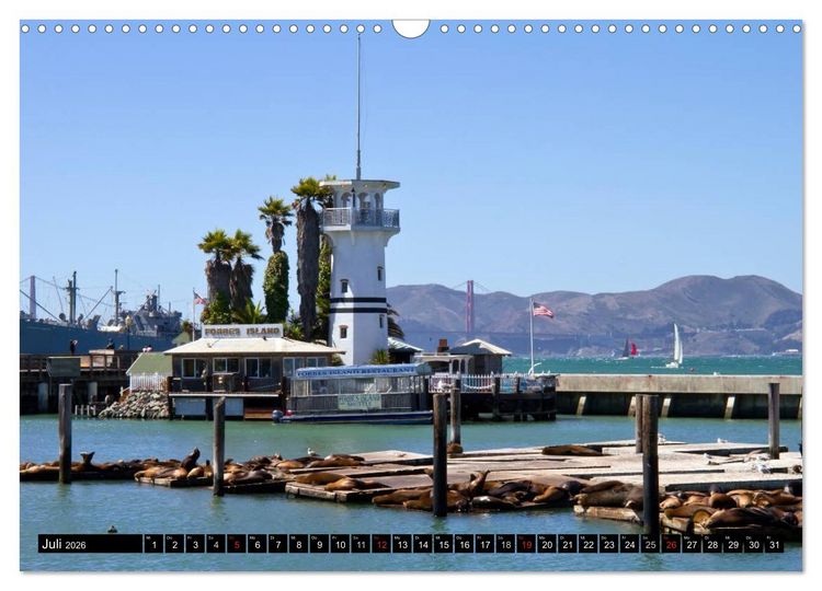 Produktbild: San Francisco - Traumstadt in Kalifornien (Wandkalender 2026 DIN A3 quer), CALVENDO Monatskalender