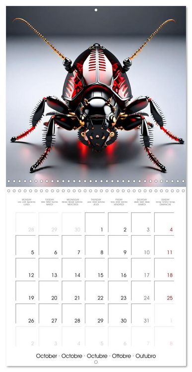 Produktbild: Mechanical Insects (Wall Calendar 2026 12 &times; 12 Inch) CALVENDO 12 Month Wall Calendar