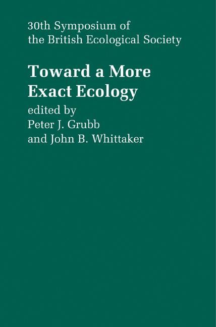 Produktbild: Toward a More Exact Ecology