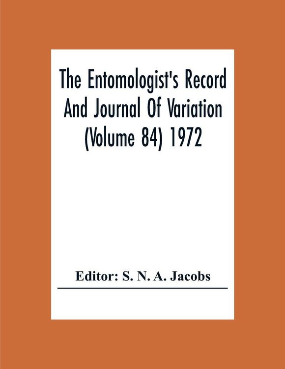 Produktbild: The Entomologist'S Record And Journal Of Variation (Volume 84) 1972