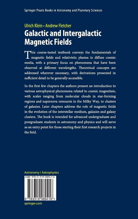 Produktbild: Galactic and Intergalactic Magnetic Fields