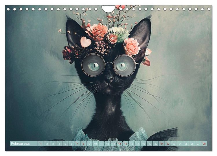 Produktbild: Miau-velous Momente (Wandkalender 2026 DIN A4 quer), CALVENDO Monatskalender