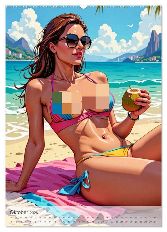 Produktbild: Spicy World - Sonne, Lust und Rio de Janeiro (Wandkalender 2026 DIN A2 hoch), CALVENDO Monatskalender