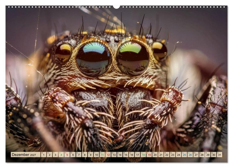 Produktbild: Spinnenaugen (hochwertiger Premium Wandkalender 2027 DIN A2 quer), Kunstdruck in Hochglanz