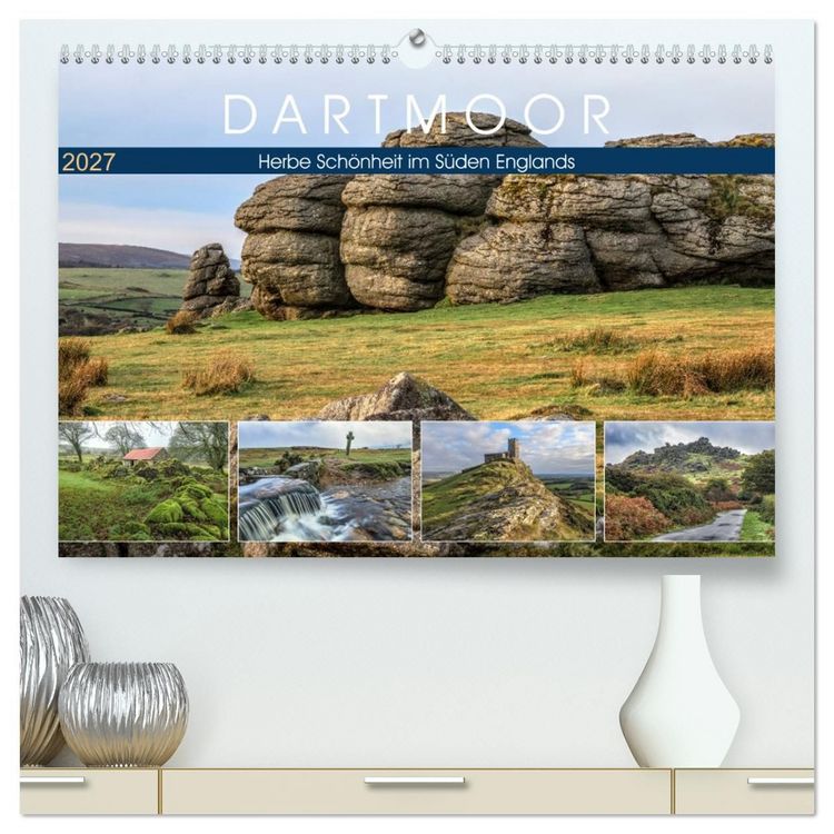 Produktbild: Dartmoor, herbe Sch&ouml;nheit im S&uuml;den Englands (hochwertiger Premium Wandkalender 2027 DIN A2 quer), Kunstdruck in Hochglanz