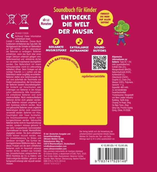 Produktbild: So klingen Musikinstrumente - Klassik f&uuml;r Kinder
