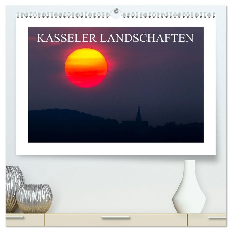Produktbild: Kasseler Landschaften (hochwertiger Premium Wandkalender 2026 DIN A2 quer), Kunstdruck in Hochglanz