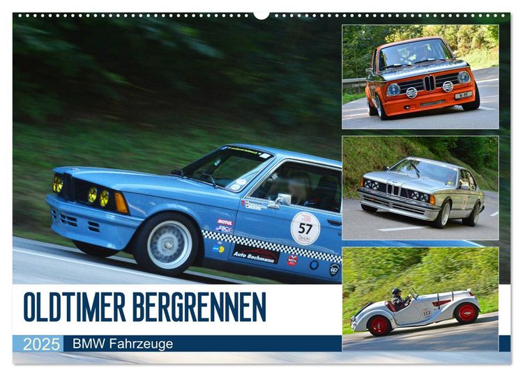 Produktbild: OLDTIMER BERGRENNEN - BMW Fahrzeuge (Wandkalender 2025 DIN A2 quer), CALVENDO Monatskalender