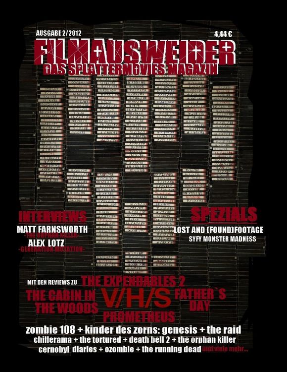 Produktbild: Filmausweider - Das Splattermovies Magazin - Ausgabe 2 - The Cabin in the Woods, Prometheus, Expendables 2, Fathers Day, V/H/S, Chernobyl Diaries, Evi