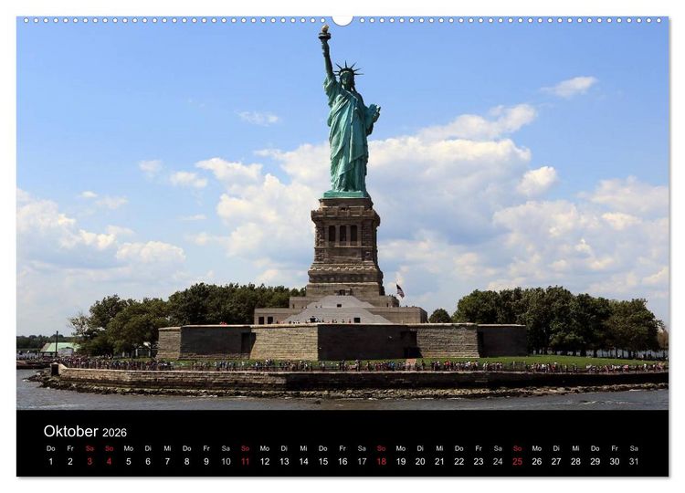 Produktbild: New York City (Wandkalender 2026 DIN A2 quer), CALVENDO Monatskalender
